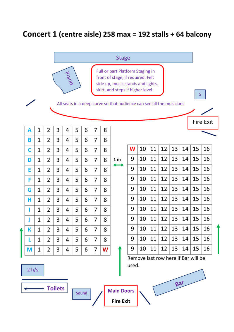 Victoria Hall Grange Layout
