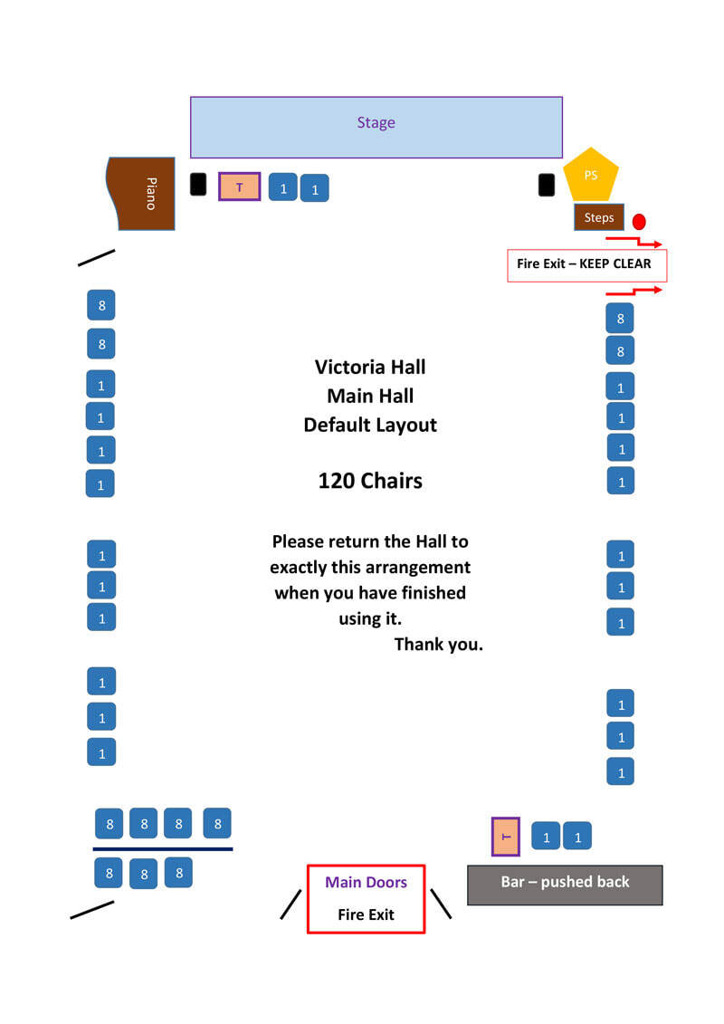 Victoria Hall Grange Layout